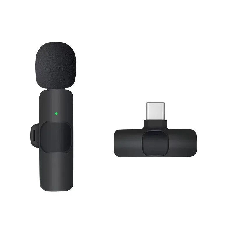 MICRO CRAVATE SANS FIL TYPE C ENTREVUES VIDÉO ENREGISTREUR AUDIO AC48830