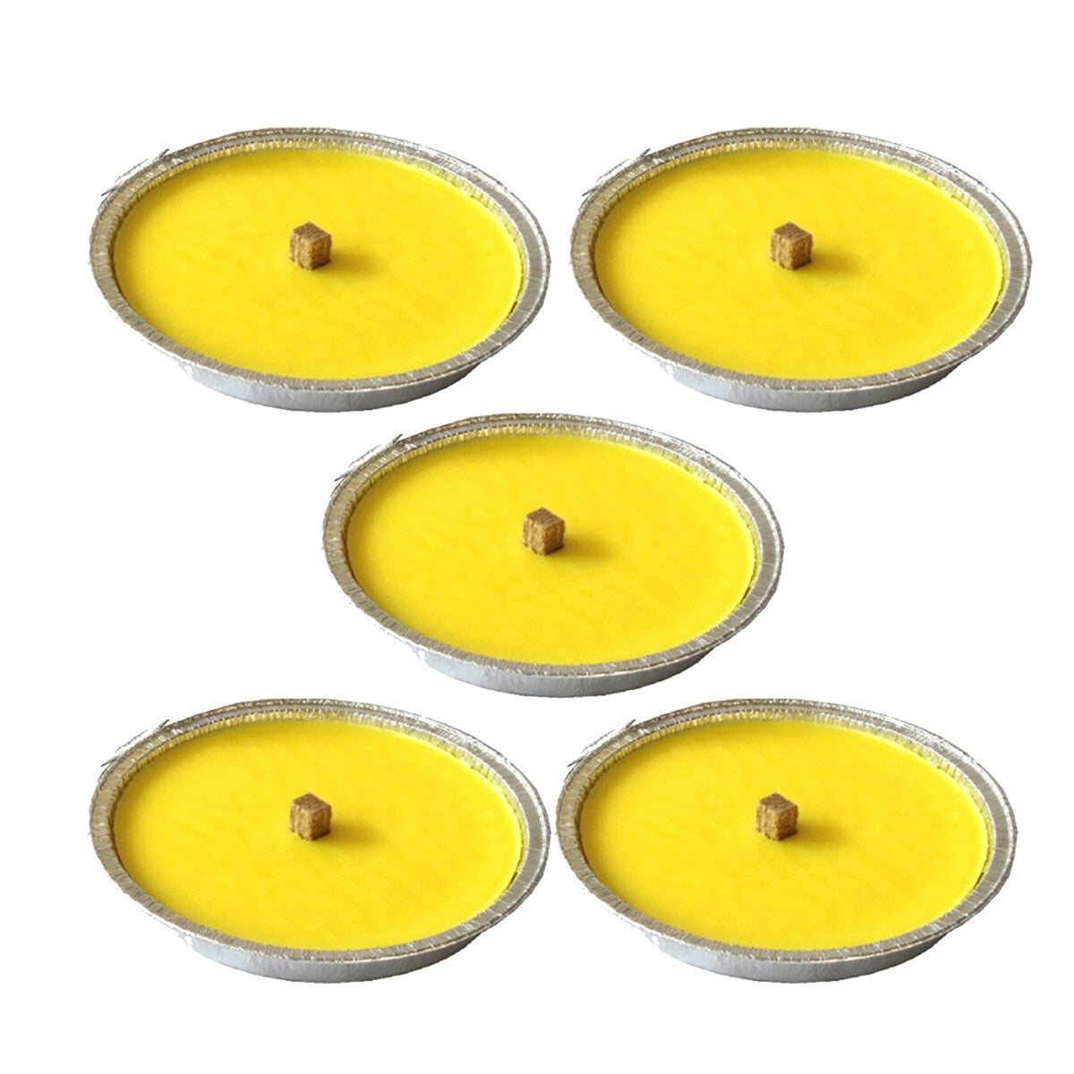 5 BOUGIES CITRONNELLE TORCHE ALUMINIUM ANTI MOUSTIQUES PARFUM AMBIANCE 15 CM