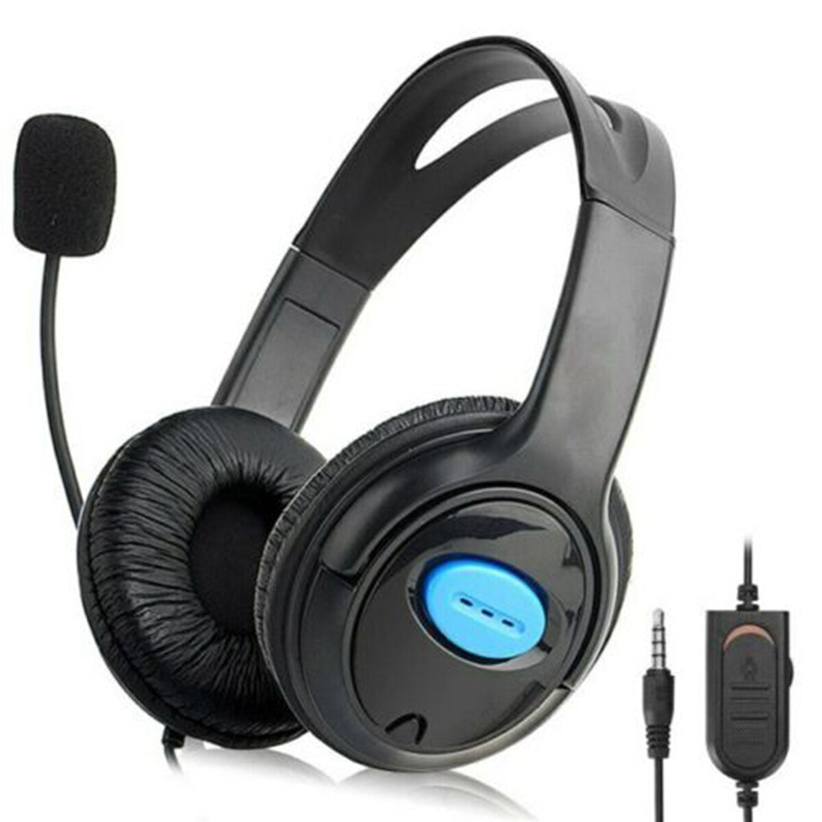 CUFFIE CON MICROFONO ON EAR PS4 X ONE PC NOTEBOOK XBOX ONE GIOCO PLAYSTATION 4