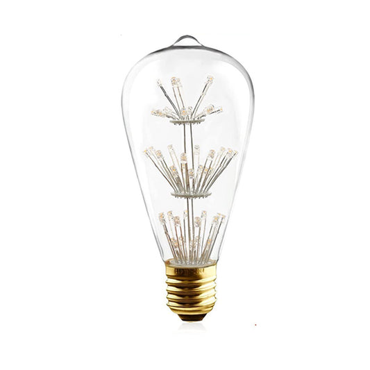 AMPOULE LED 3W CULOT E27 ST64 LAMPE ÉTOILE LUMINEUSE LUMIÈRE CHAUDE 2700K