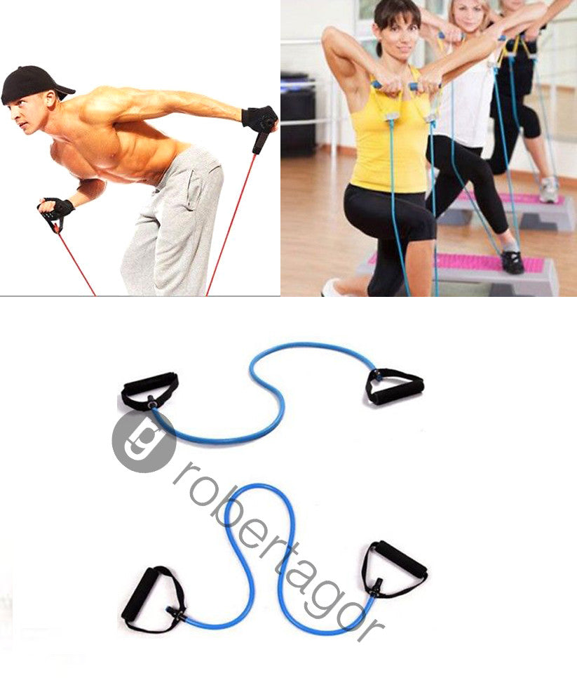 CORDA ELASTICA ATTREZZATURE FITNESS RESISTENZA PILATES YOGA PALESTRA ALLENAMENTO