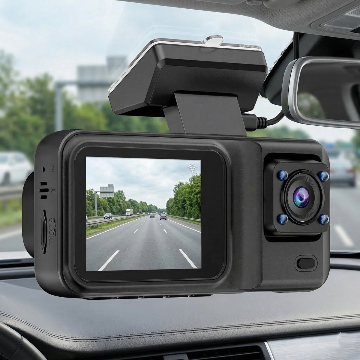 DASHCAM VOITURE WIFI 1080P CAMÉRA VOITURE ÉCRAN 2" GRAND ANGLE AS-08126