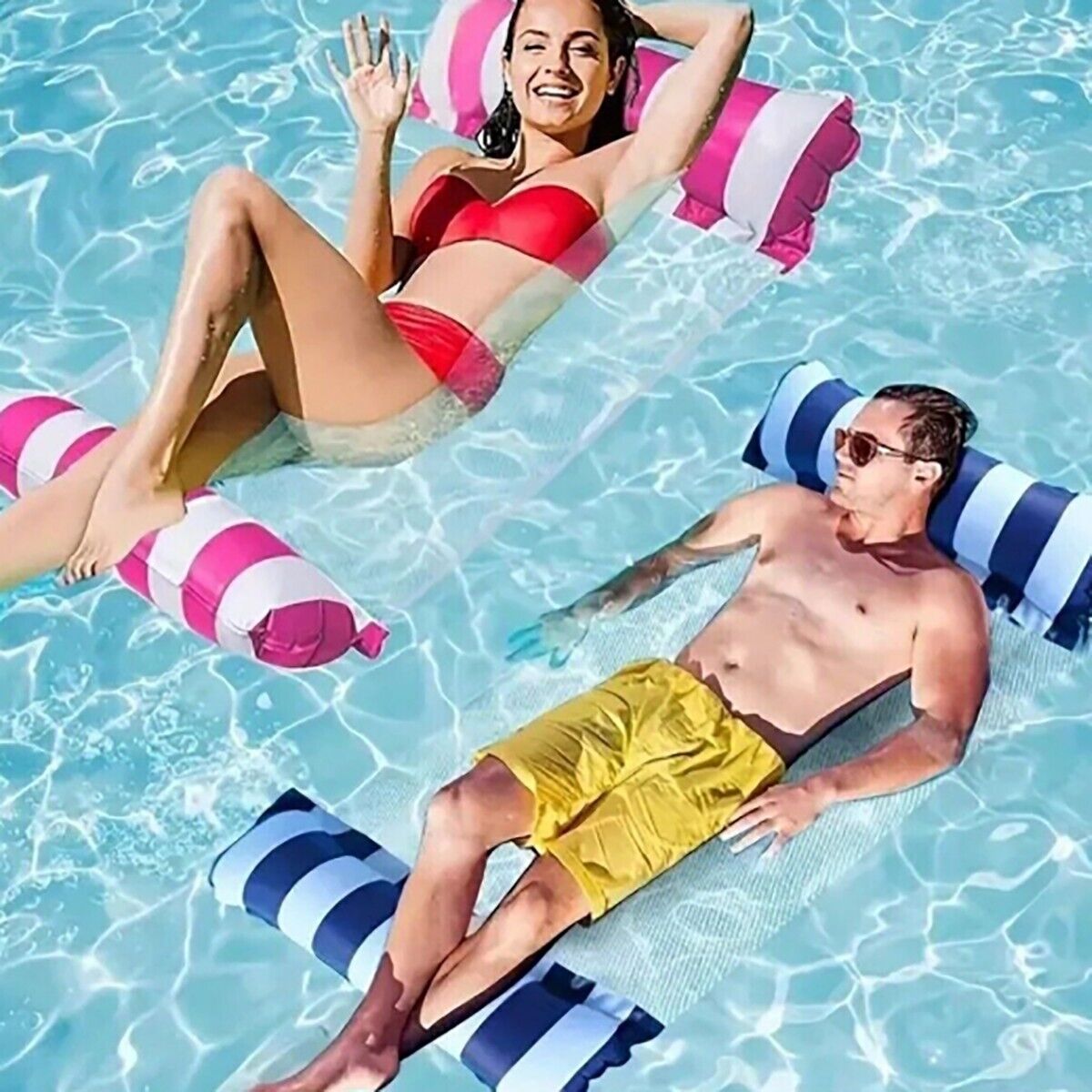 LETTINO POLTRONA SPIAGGIA MARE PISCINA AMACA GONFIABILE RELAX MATERASSINO SEDIA