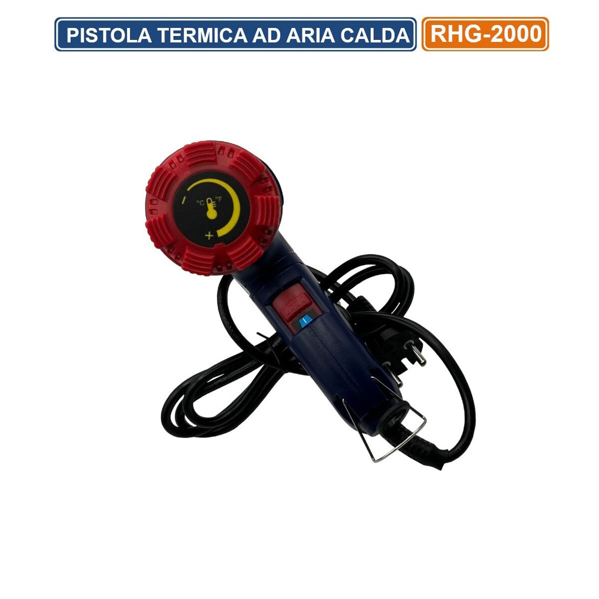 PISTOLA TERMICA ARIA CALDA 2000W SVERNICIATORE DOPPIO SELETTORE TEMPERATURA