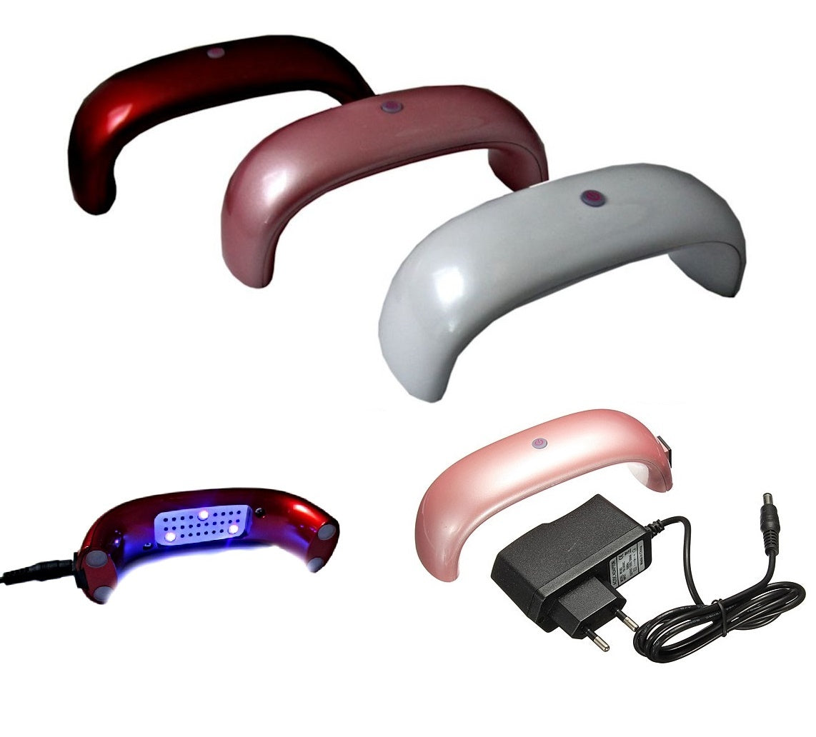 MINI LAMPADA FORNETTO UV 3 LED 6W PER MANI E PIEDI NAIL ART unghia