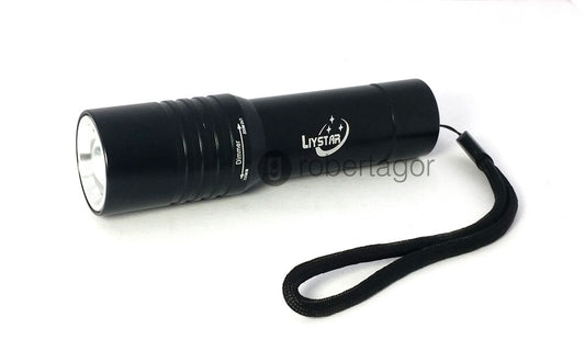 TORCIA LED LUCE BIANCA 108000 W RICARICABILE WATERPROOF SUPPORTO BICI ZOOM FAXL