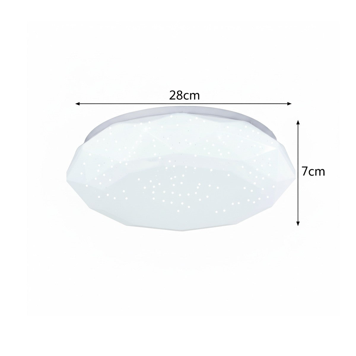 PLAFONIERA LED 24W 3000K-4000K-6500K LUCE REGOLABILE STILE DIAMANTE 31597