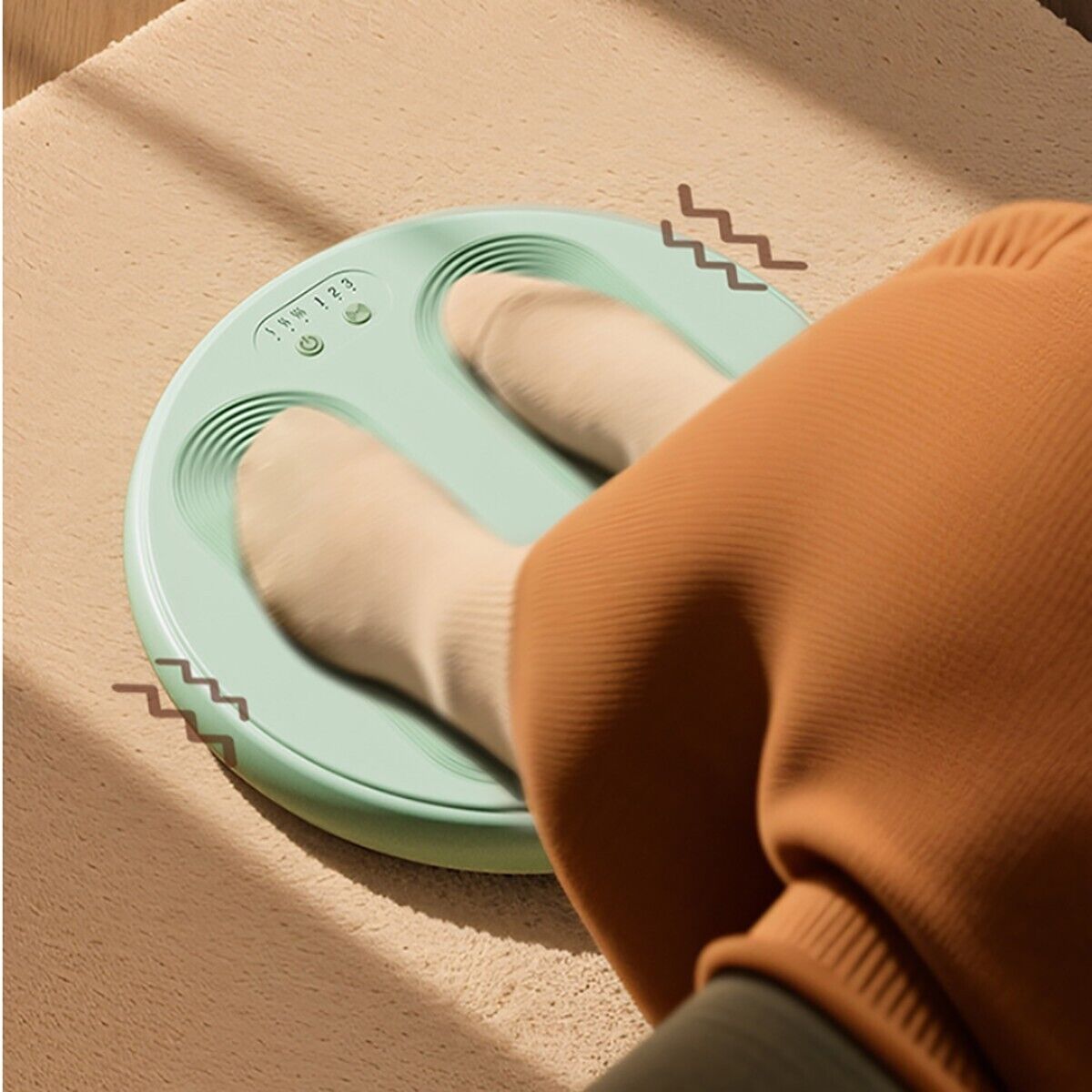 SCALDAPIEDI MASSAGGIANTE USB 3 LIVELLI PIEDI TEMPERATURA E VIBRAZIONE REGOLABILI