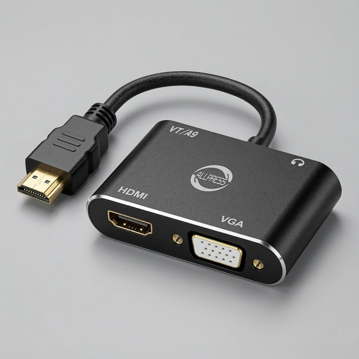 ADAPTATEUR HDMI VERS VGA + AVEC AUDIO POUR DÉCODEUR 1080P FULL HD POUR PC TV AS-08129