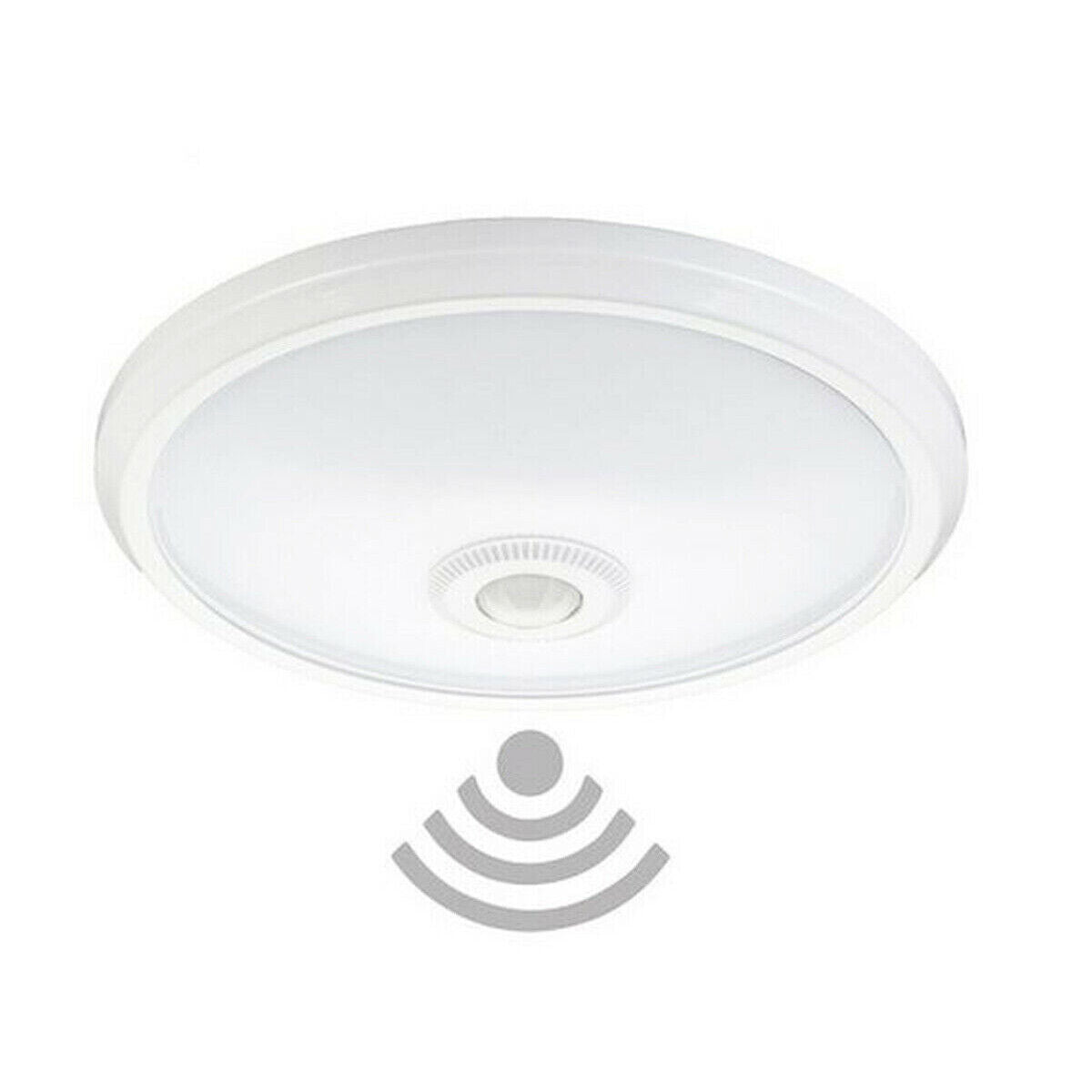 PLAFONIERA LED SOFFITTO ROTONDA 15W LUCE FREDDA SENSORE MOVIMENTO INFRAROSSI 174