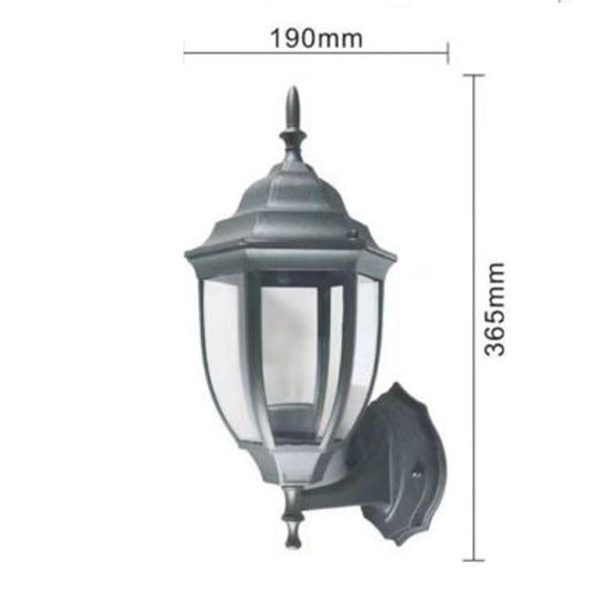LAMPE LANTERNE SPOT MURALE APPLIQUE DE JARDIN CULOT E27 EXTÉRIEUR GRIS