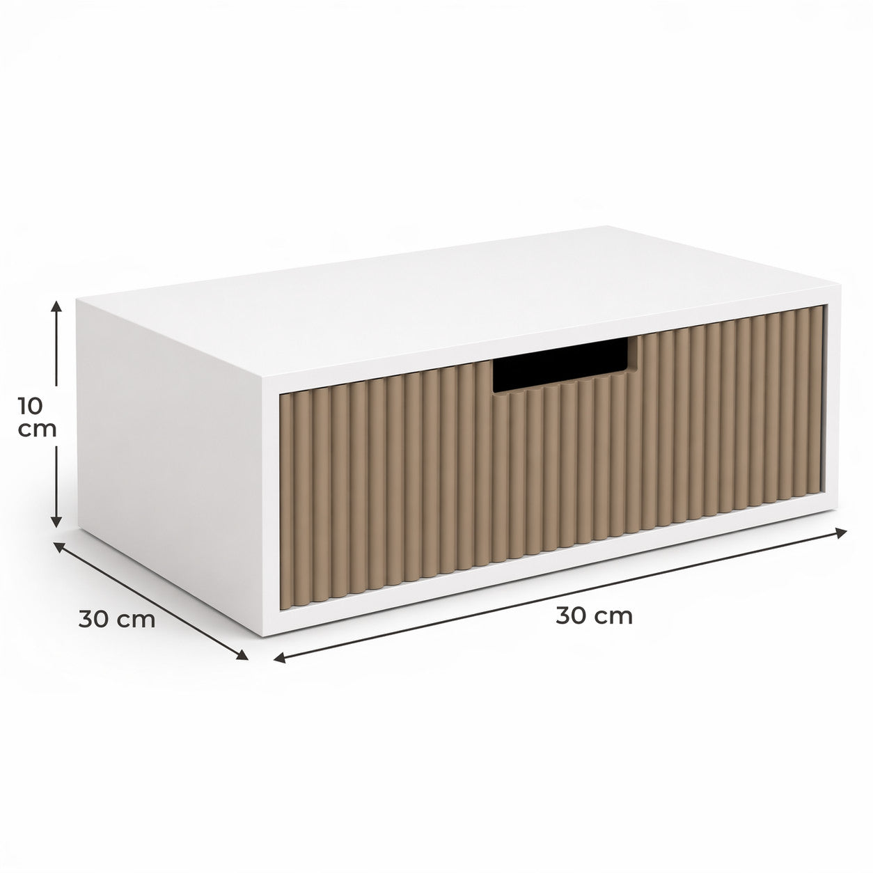 ORGANIZER CAFFE CAPSULE PORTA CIALDE CASSETTO LEGNO PENELLOPE 30X30 CM TORTORA
