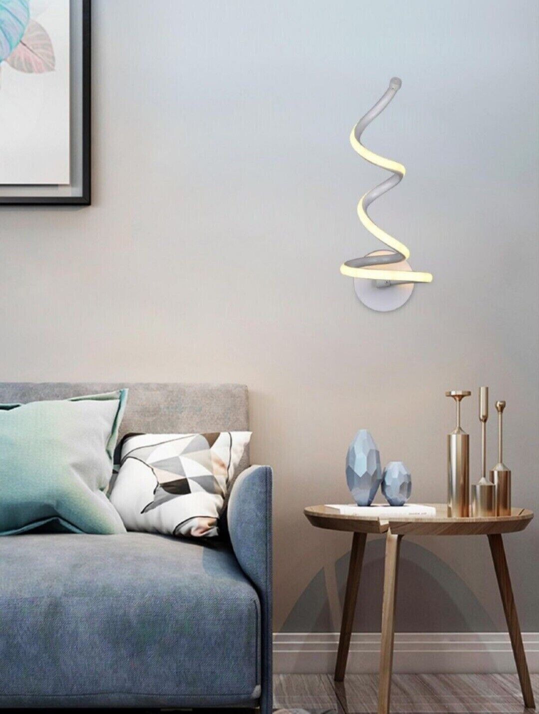 APPLIQUE LAMPE INTÉRIEURE MURALE MODERNE SPIRALE 13W LUMIÈRE NATURELLE ST-002