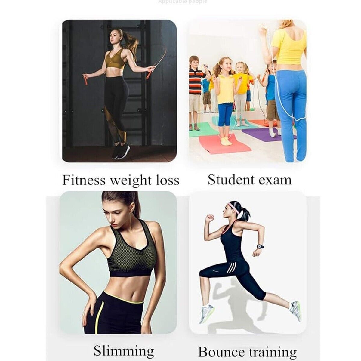 CORDA PER SALTARE CALORIE CONTA CORDA SALTO TIMER CONTA SALTI ELASTICA SPORT