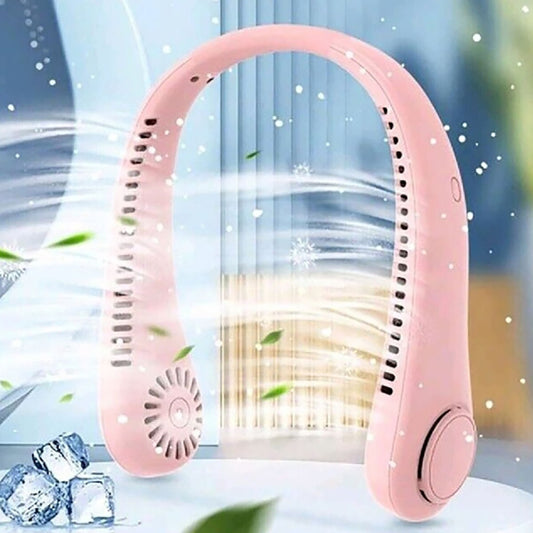 VENTILATORE COLLO SENZA PALE PORTATILE RICARICABILE ARIA USB SPORT AS-01577