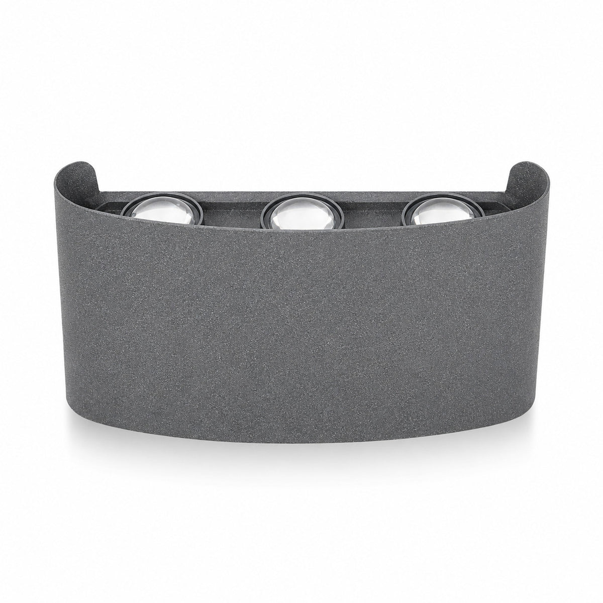 APPLIQUE LED 12W GRIGIA IP65 LAMPADA PARETE ESTERNO3000K 4000K 6000K ET-31674
