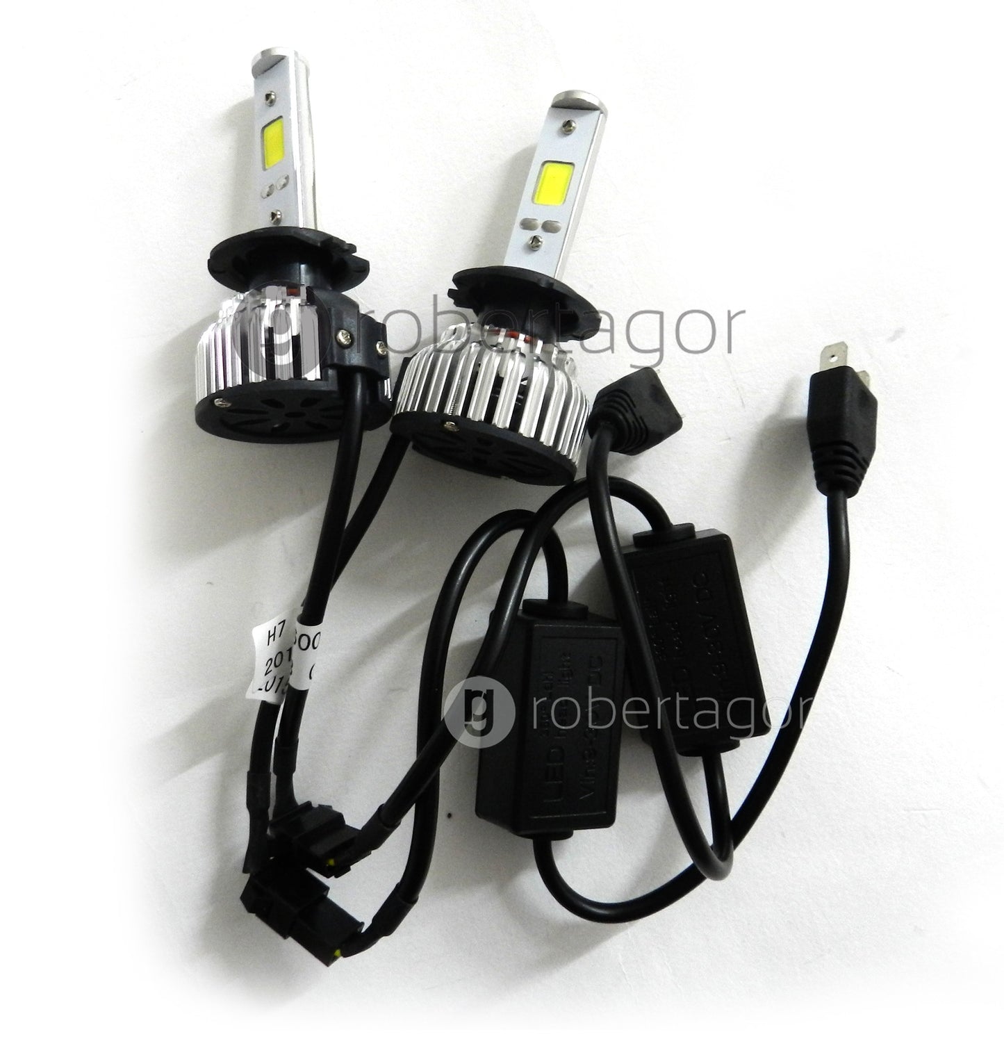 COPPIA LAMPADE FARI RICAMBIO AUTO 2 LED 6S H7 ALTA LUMINOSITA' BIANCO FREDDO