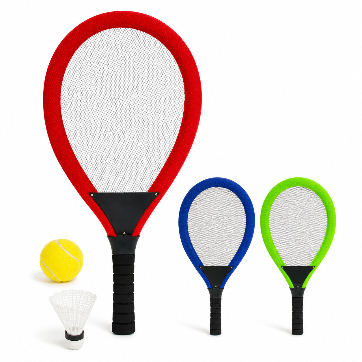 RACCHETTE TENNIS 55CM CON PALLINA VOLANO GIOCO PADEL PISCINA SPIAGGIA 90313