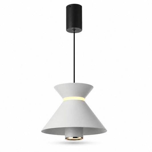 LUSTRE SUSPENSION LED MODERNE BLANC 10W DIMMABLE CCT RÉGLABLE LP020