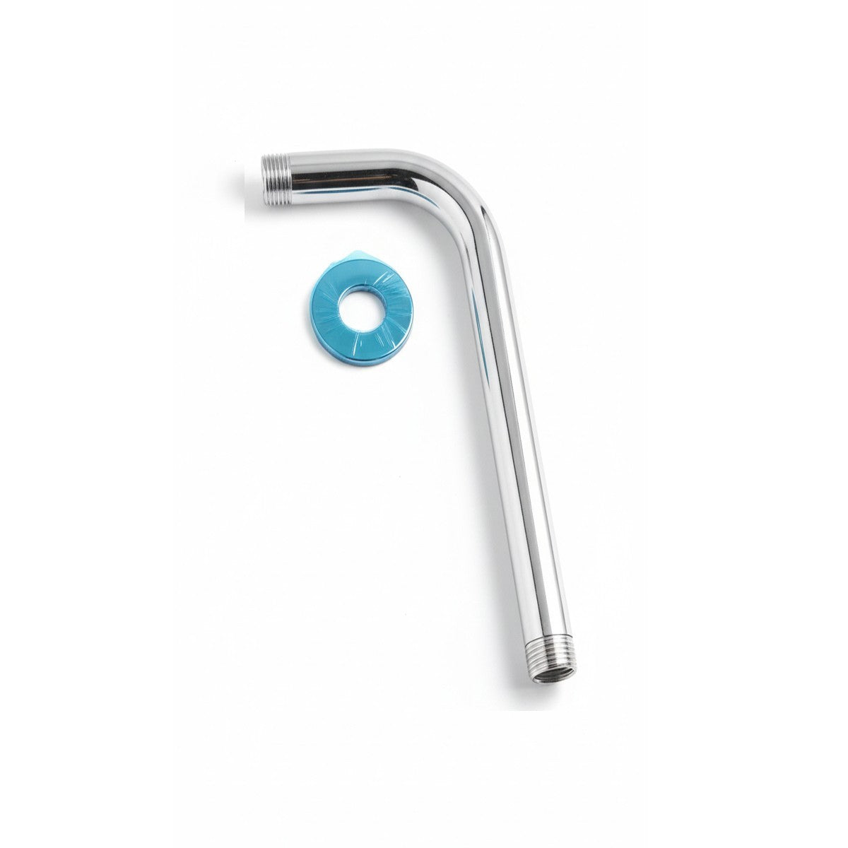 TUBE BRAS DE DOUCHE MURALE 35CM ACIER CHROMÉ POUR POMMEAU UNIVERSEL 01986