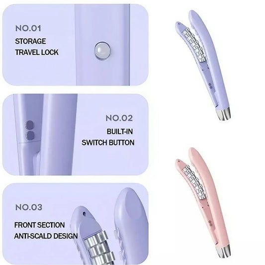 PIASTRA PER CAPELLI CURVA VOLUMIZZANTE ONDULATI CERAMICA PORTATILE YY-166