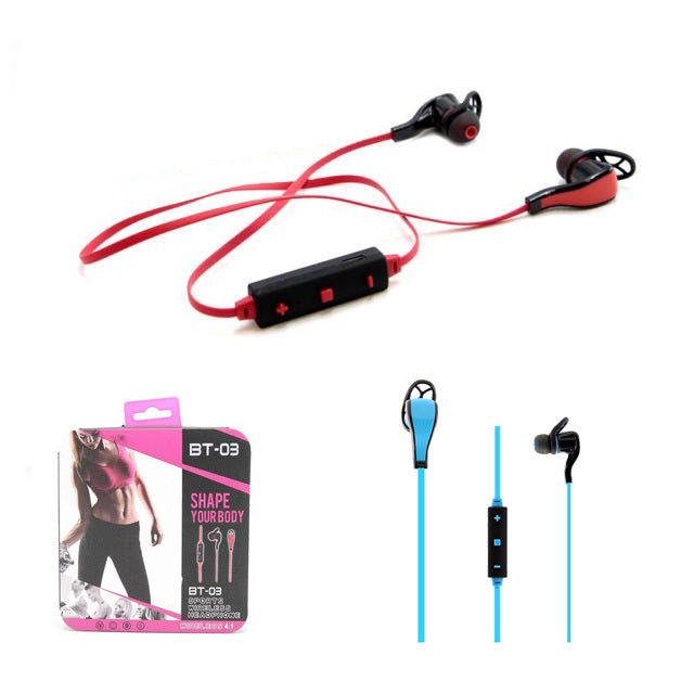 CASQUE BLUETOOTH 4.1 SANS FIL SPORT APPELS COMPATIBLE ANDROID APPLE BT-03