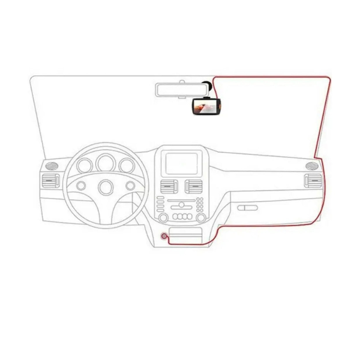 DASH CAM VIDEOCAMERA SICUREZZA AUTO VEICOLI REGISTRATORE VIDEO MONITOR HD