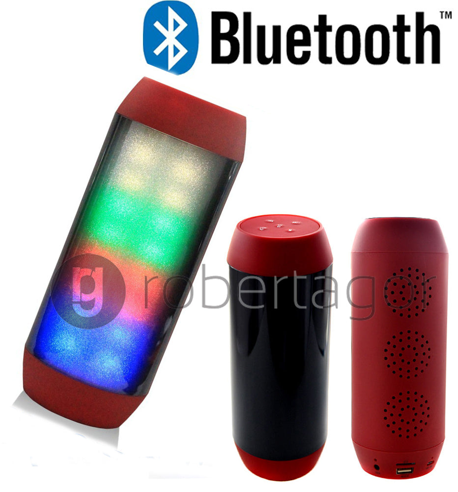 ENCEINTE BLUETOOTH FM TF AUX USB KIT MAINS LIBRES LED IPOD smartphon V518