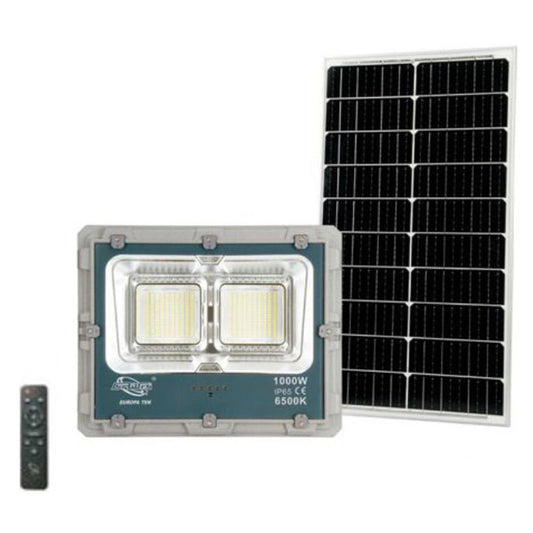 PROJECTEUR LED AVEC PANNEAU SOLAIRE LUMIÈRE FROIDE PROJECTEUR LED MAISON JARDIN EXTÉRIEUR 1000W