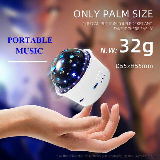 MINI PROJECTEUR LED ÉTOILES CONTRÔLE VOCAL SON DJ RGB RECHARGEABLE PORTABLE