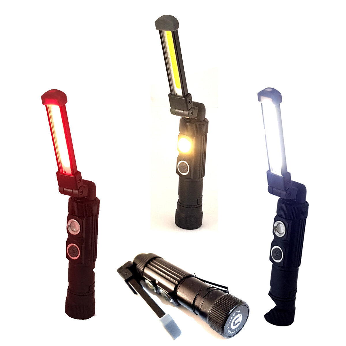 MINI LAMPE TORCHE RECHARGEABLE USB LED COB MAGNÉTIQUE LUMIÈRE LAMPE DE TRAVAIL TE-B0097