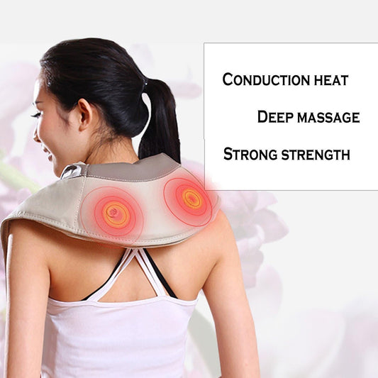 MASSEUR SHIATSU NUQUE JAMBES FESSES DOS CHAUFFANT THERMIQUE