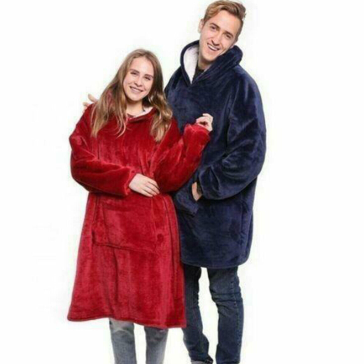 SWEAT À CAPUCHE EN POLAIRE GÉANT CHAUD OVERSIZE PORTABLE