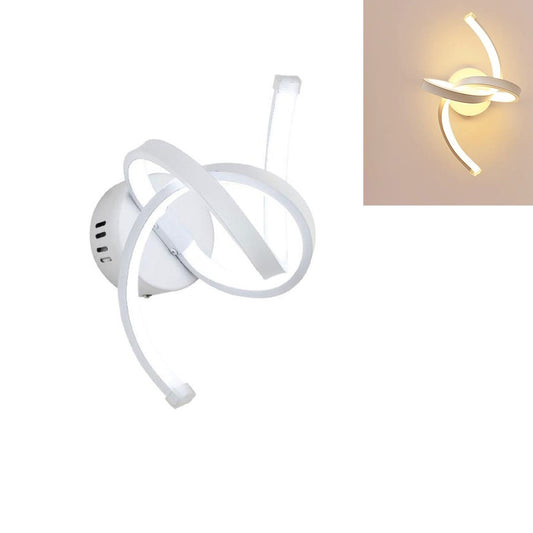 APPLIQUE LAMPE INTÉRIEURE MODERNE MURALE SPIRALE 15W LUMIÈRE NATURELLE ST-005
