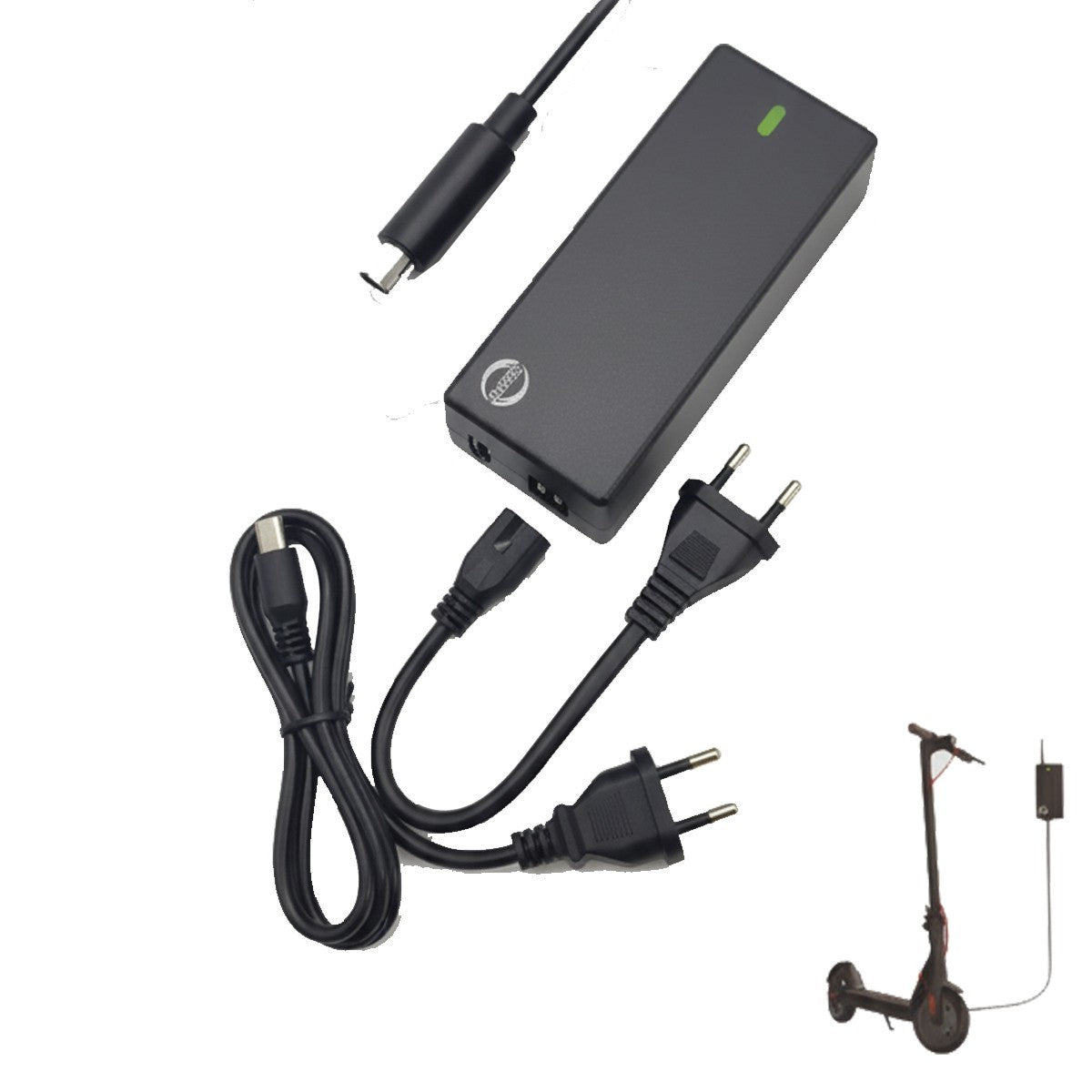 CARICATORE UNIVERSALE 42V 2A 84W PER MONOPATTINO ELETTRICO LED RICARICA AS-05973