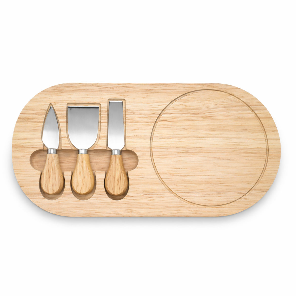 TAGLIERE LEGNO CON COLTELLI FORMAGGI SET 4 PZ TAGLIERE SERVIZIO SALUMI CUCINA