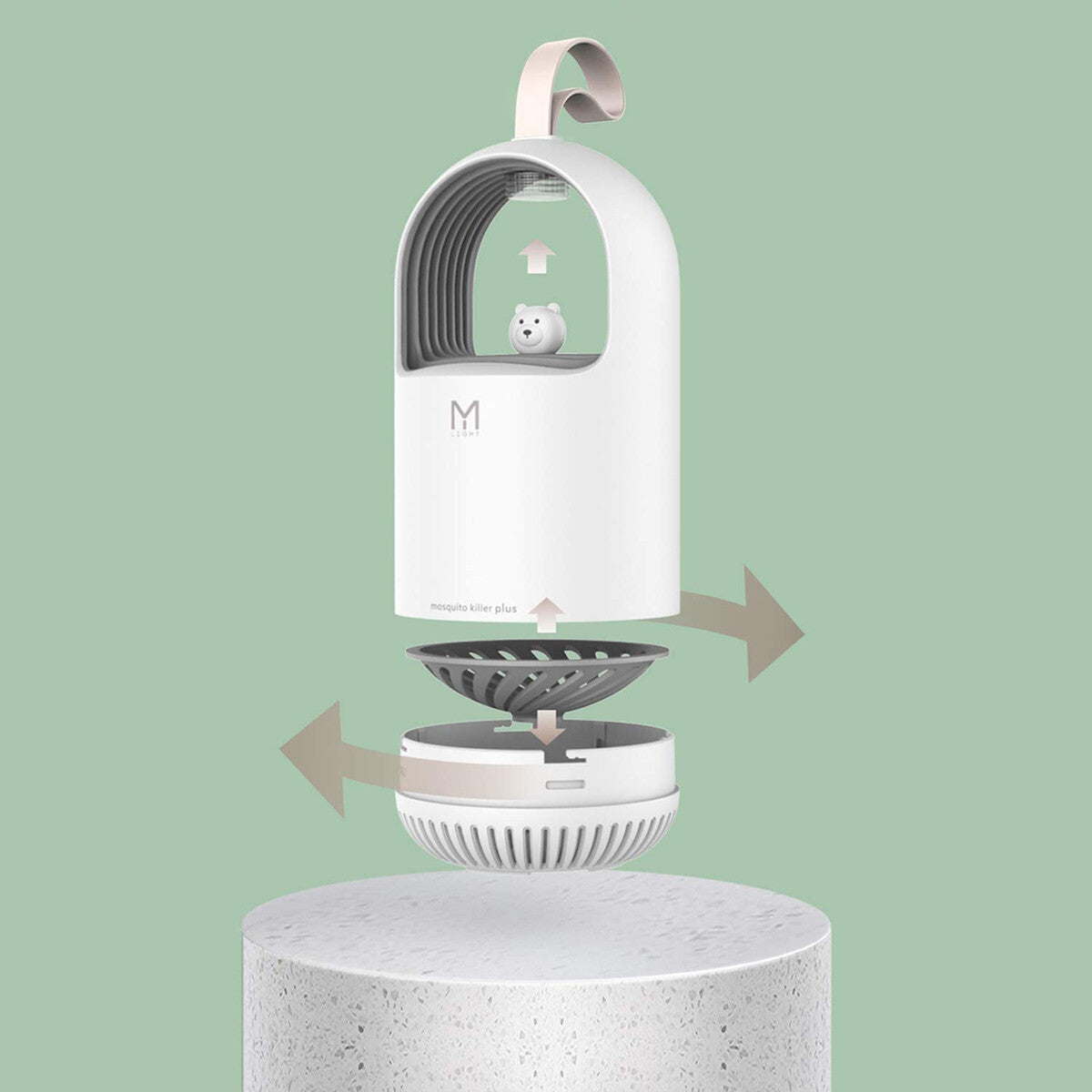 ASPIRATORE LAMPADA LED ZANZARA ANTI ZANZARE ZANZARIERA ELETTRICA USB TE-B0328