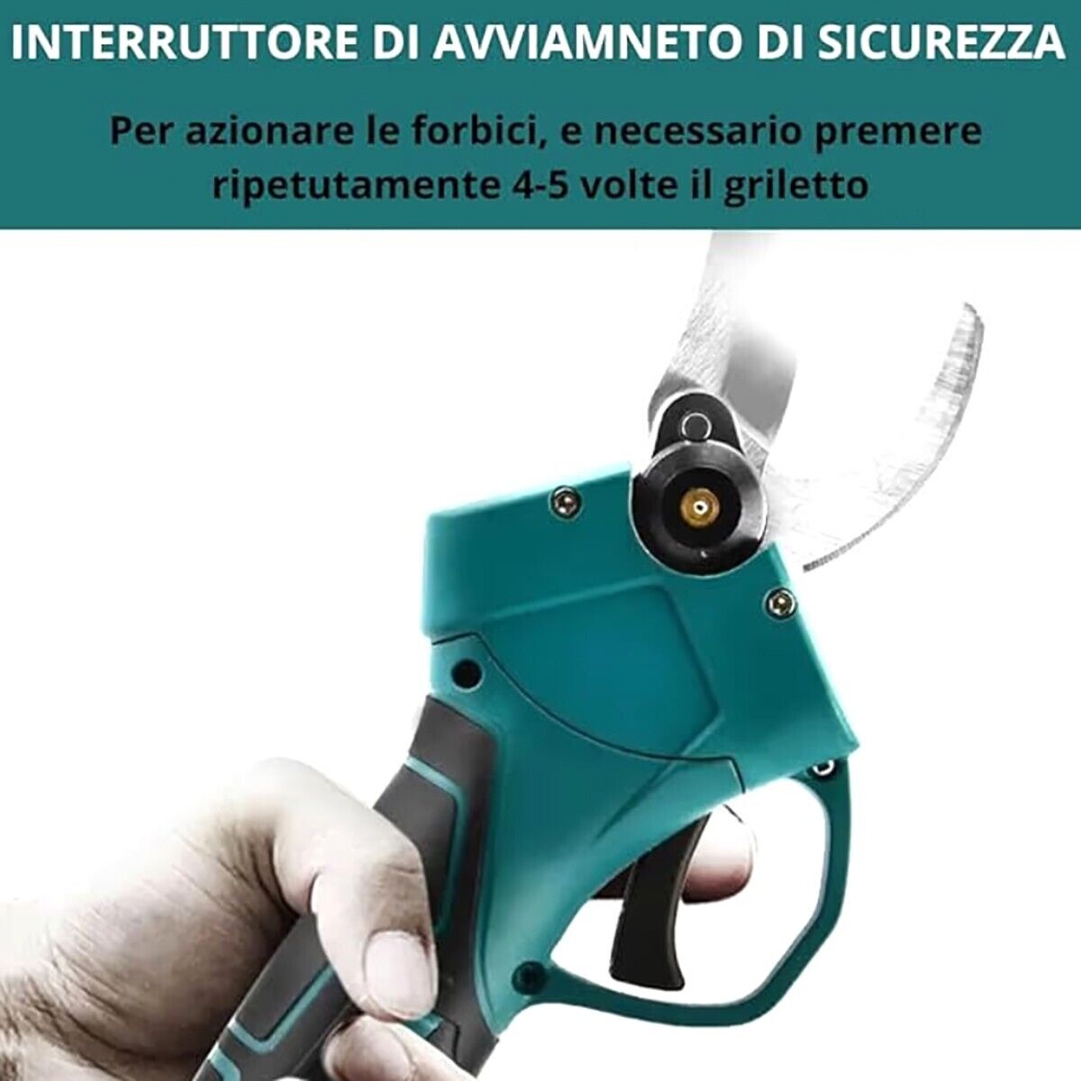 KIT 2 FORBICE A BATTERIA DA POTATURA E MOTOSEGA 6" VALIGIA CESOIA 48V 2 BATTERIE