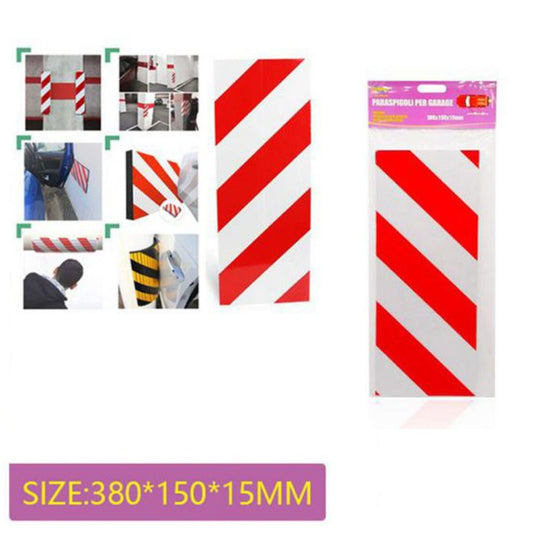 PANNEAU ADHÉSIF ANTI-CHOC GARAGE BOX PROTECTION PARE-CHOCS COUPS VOITURE 38x15x1.5CM