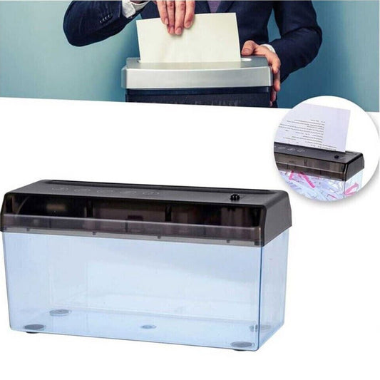 DESTRUCTEUR DE DOCUMENTS ÉLECTRIQUE BROYEUR DE FEUILLES A4 DE BUREAU PORTABLE COUPE-PAPIER