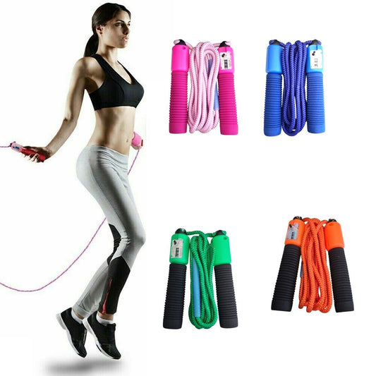 CORDA PER SALTARE CALORIE CONTA CORDA SALTO TIMER CONTA SALTI ELASTICA SPORT