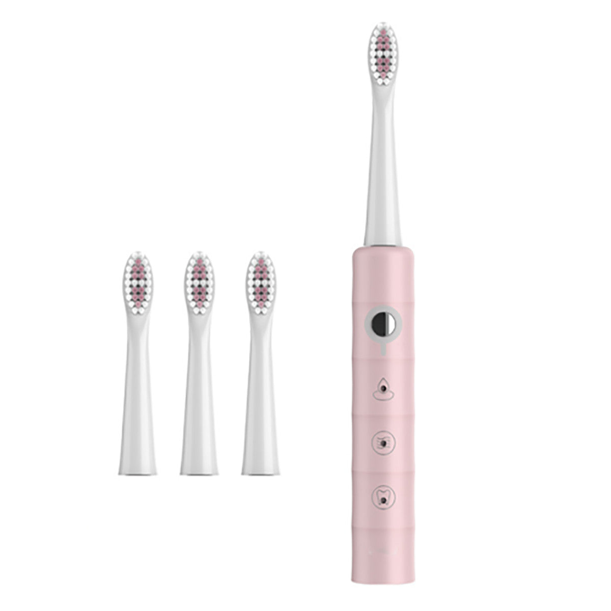 SPAZZOLINO SONICO ELETTRICO USB RICARICABILE PER PULIZIA DENTALE 4 TESTINE E-YS7