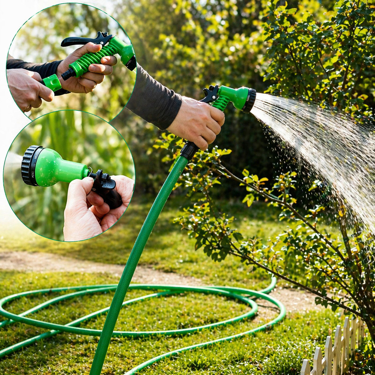TUBO FLESSIBILE ESPANDIBILE 30 MT ANNAFFIA GIARDINO PISTOLA POMPA GIARDINAGGIO