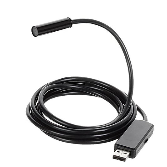 CAMÉRA ENDOSCOPIQUE 6 LED LUMIÈRE CÂBLE SONDE FLEXIBLE USB 5 MÈTRES INSPECTION