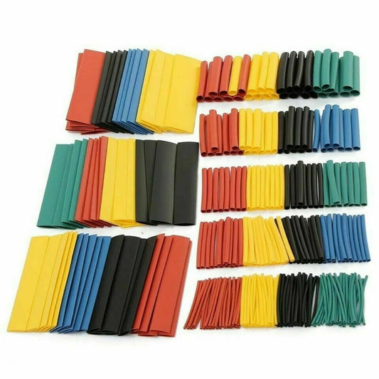 KIT 120 PIÈCES GAINES THERMORÉTRACTABLES ASSORTIMENT CÂBLES CÂBLE ÉLECTRIQUE TUBES