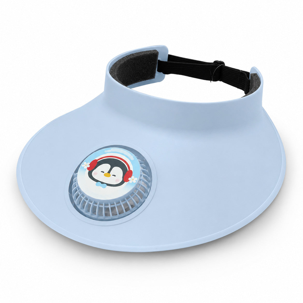 CASQUETTE VISIÈRE PARE-SOLEIL AVEC VENTILATEUR RÉGLABLE ENFANTS MER ÉTÉ AS-015