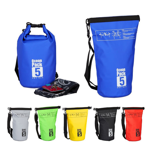 OCEAN PACK BORSA IMPERMEABILE 5LT OUTDOOR MARE SPIAGGIA SPORT SACCA TRACOLLA