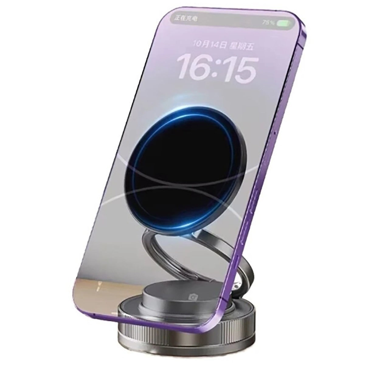 SUPPORTO AUTO MAGNETICO SMARTPHONE ASPIRA MAGSAFE CERCHIO GIREVOLE ROTAZIONE 360