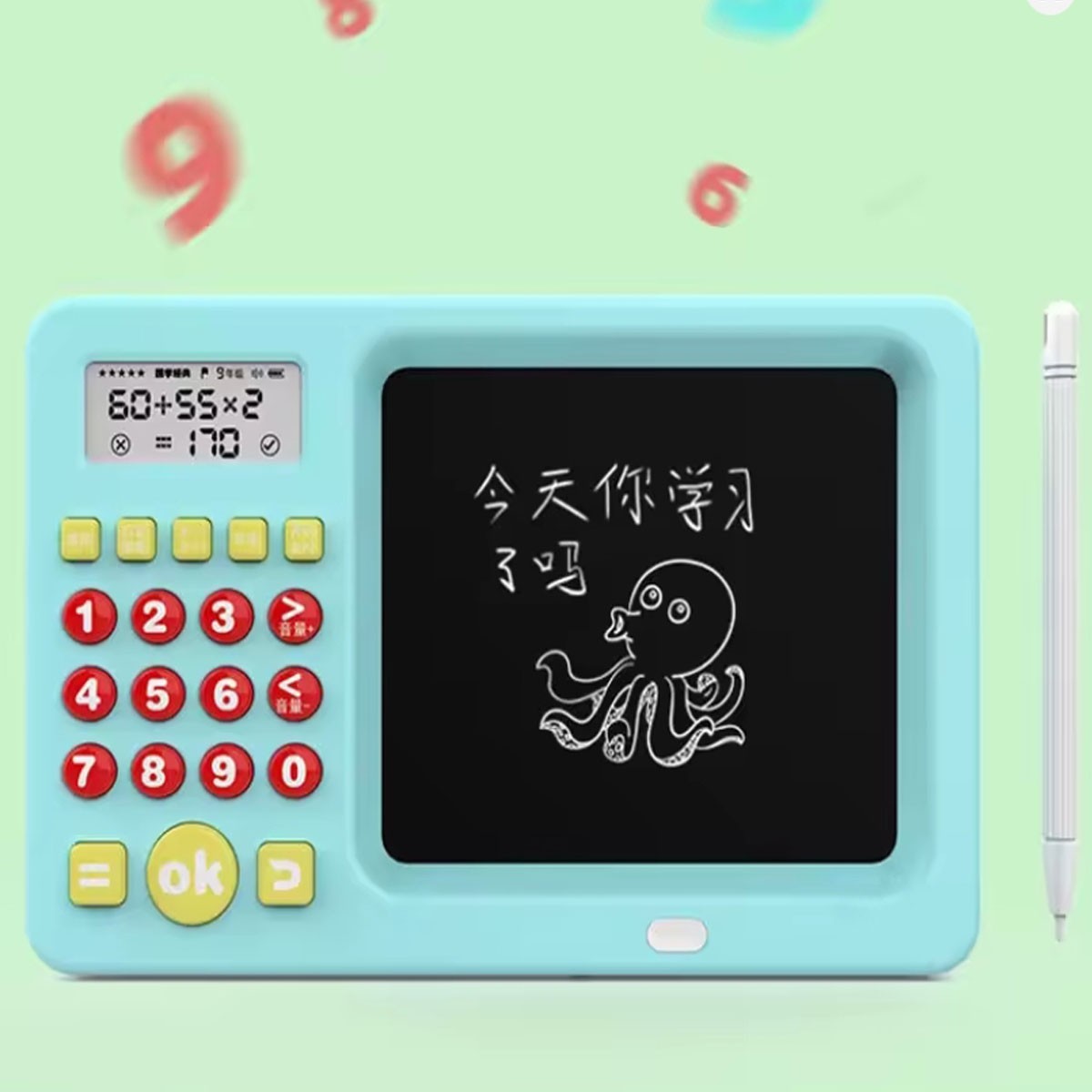 TAVOLETTA GRAFICA LAVAGNA PENNA TABLET LCD DISEGNO BAMBINI CALCOLATRICE 06512