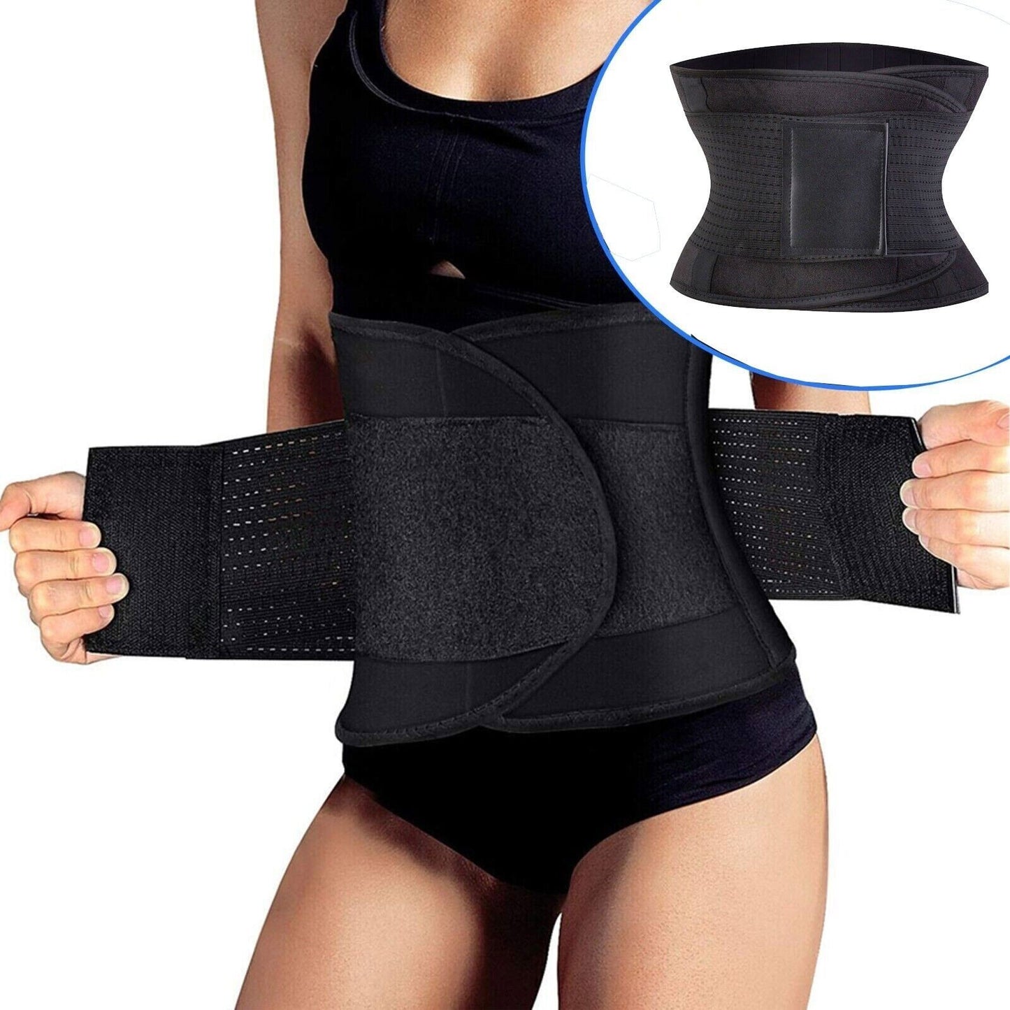 FASCIA ELASTICA LOMBARE REGOLABILE POSTURALE TUTORE SCHIENA NEOPRENE 120CM XXL
